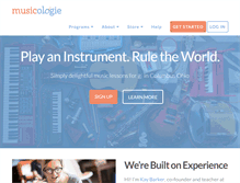 Tablet Screenshot of musicologielessons.com